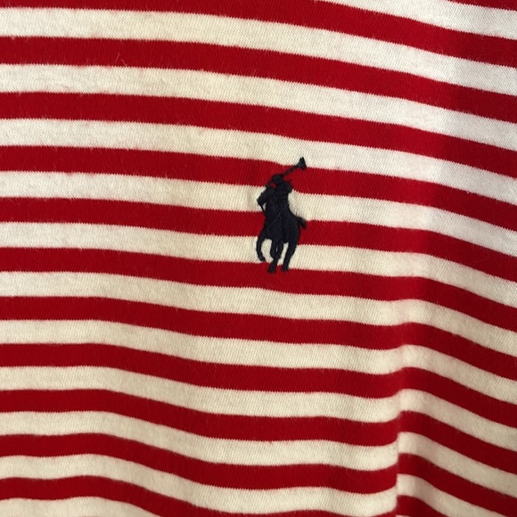 Polo Ralph Lauren red white and blue striped t shirt size large - Picture 3 of 4